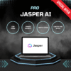 Text-based promotional image for Jasper AI Pro writing tool