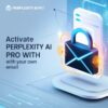 Own email activation for Perplexity AI Pro with sleek, professional design.