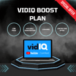 VidIQ Boost Plan dashboard showcasing YouTube growth tools