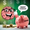 Writehuman Ai Basic Plan savings with smart brain mascot