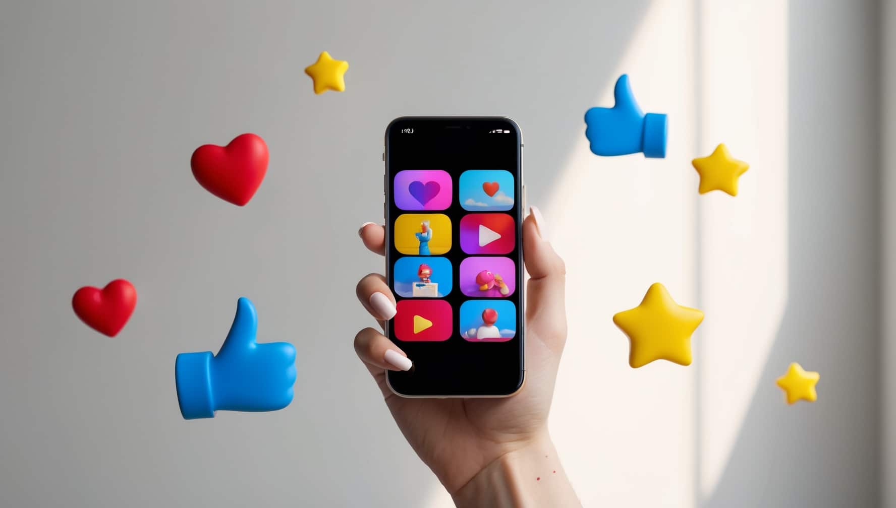 Person scrolling through engaging short-form videos on a smartphone