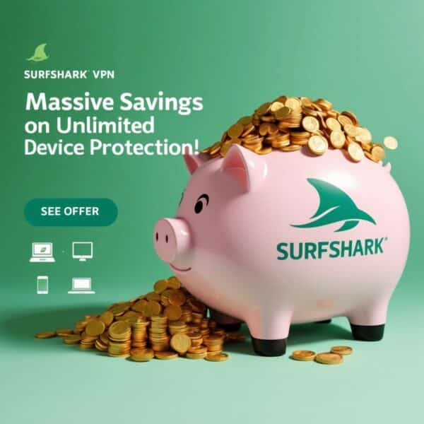 Surfshark VPN savings for unlimited device protection