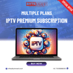 IPTV Premium Subscription interface on smart TV with 4K quality