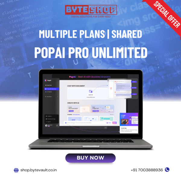 POPAI Pro Unlimited Plan dashboard showcasing key AI features