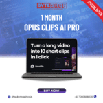 Opus Clips AI Pro Subscription showcasing 360 credits and weekly updates