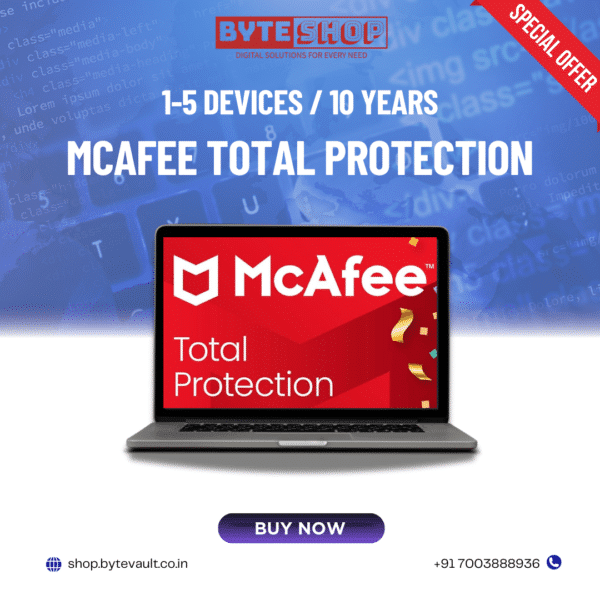 McAfee Total Protection 10 Years original antivirus software