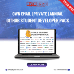 GitHub Student Developer Pack featuring free tools like GitHub Pro, Copilot, and cloud hosting.