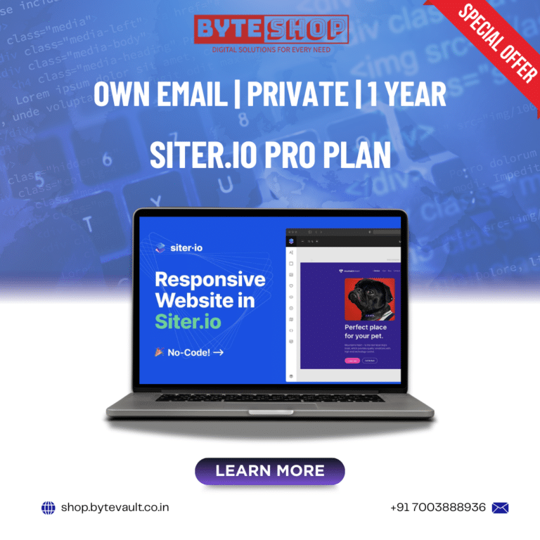 Unlock Your Website’s Potential with Siter.io Pro Subscription - Byte Shop