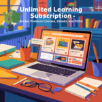 Unlimited learning subscription with premium courses, ebooks, and PDFs in multiple languages.