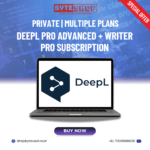 DeepL Pro Advanced + DeepL Write Pro Subscription interface showcasing unlimited translation features