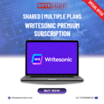 Writesonic AI Premium Subscription interface on laptop