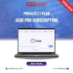 iAsk Pro 1-Year Subscription – advanced AI tools for document insights and image generation.