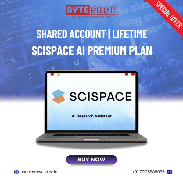 Access SciSpace Premium Subscription with AI-powered research tools for literature reviews, paraphrasing, and citation generation. Shared account for stable access.