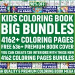 Mega coloring page bundle for kids – 4162 pages