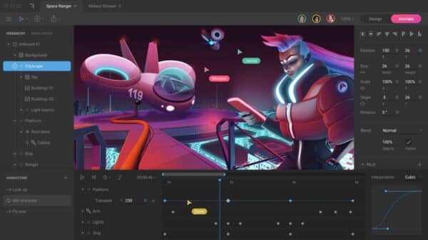 Rive Voyager Pro UI Editor