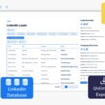 Leads.cm B2B Lead Dashboard Interface